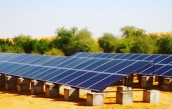 80kw sistem kuasa Solar luar grid di arab Saudi