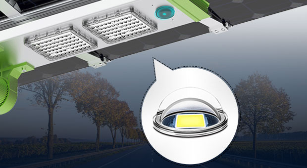 Kelebihan 150w 200w Panel dua sisi berpecah cahaya jalan suria (SLX)