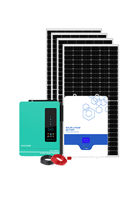 Sistem kuasa suria rumah luar grid 4-10kw bateri litium