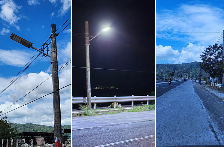 Sistem lampu suria All-in-one dalam lampu jalan