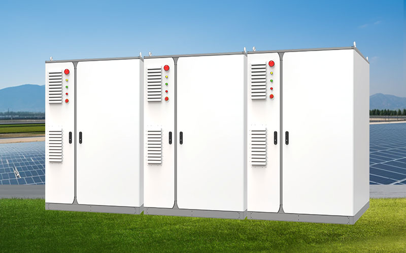 215KWH 100KW kelebihan bateri Solar komersial voltan tinggi